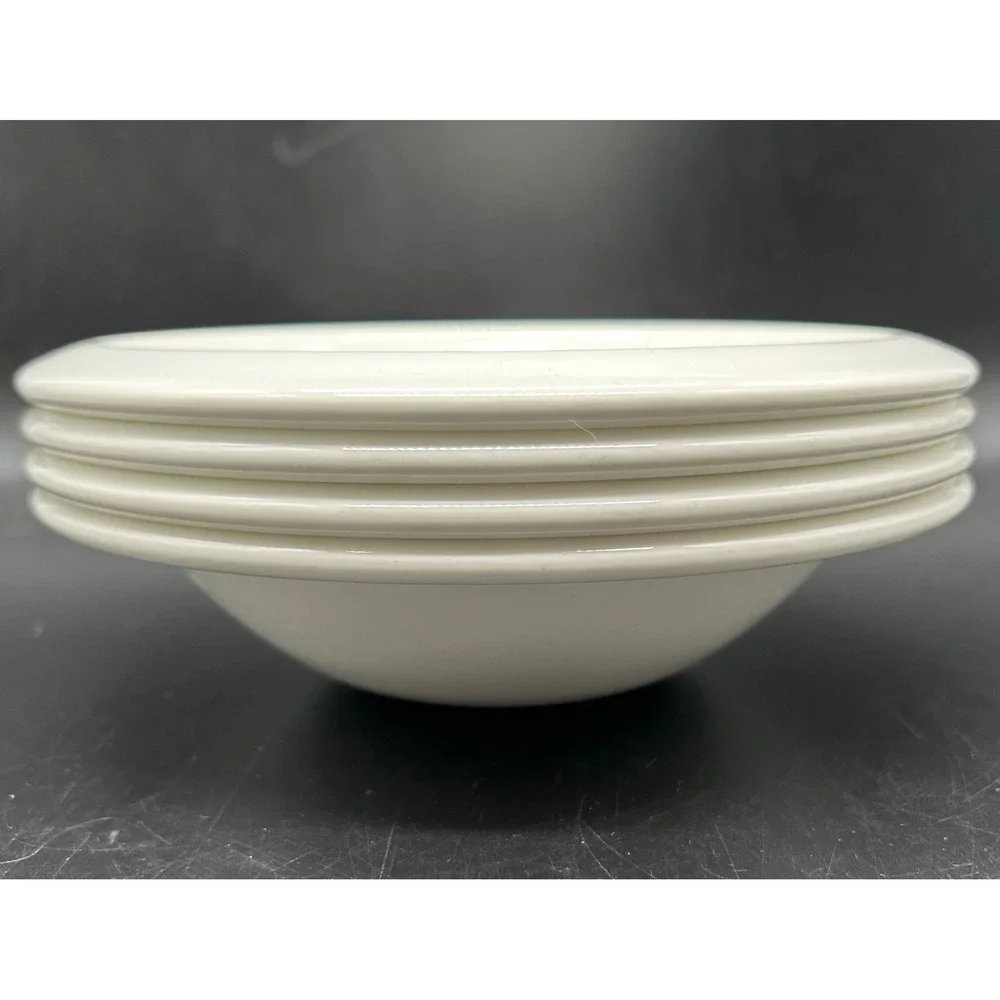 Jamie‎ Oliver Churchill White Pasta Bowls Set of 4 Made in England 7.75